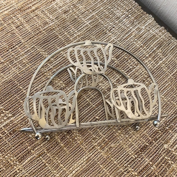 Metal Wire COFFEE Pot NAPKIN HOLDER cup Deco Stand Tabletop Counter - Picture 1 of 4